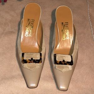 Ferragamo slip on heels